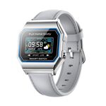 KW18 IP67 0.96 inch Leather Watchband Color Screen Smart Watch(Grey)