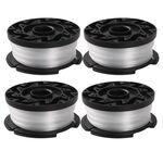 4 in 1 linea di falciatura di corda in nylon in nylon per tosaerba nero + decker (confezione B2 - CoilX4)