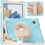 Per Samsung Galaxy Tab A8 10.5 2021 Custodia in silicone + PC Tablet (Ice Blue)