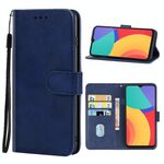 Cassa del telefono in pelle per Alcatel 1s (blu)