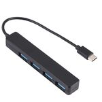 T-111 4 in 1 USB-C / TYPE-C a 4 porte USB Hub Docking Station (nero)