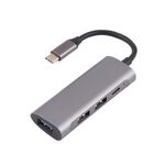 T-812 4 in 1 USB-C / Type-C a USB 3.0 + USB-C / Type-C + SD / TF Slot Slots Hub Docking Station