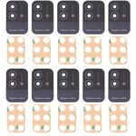 Per OPPO Realme Narzo 50i RMX3235 Obiettivo fotocamera posteriore 10 pezzi (nero)