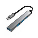 U5 Type-C Extender USB3.0 Dock di espansione multi-port USB3.0, numero di interfacce: 4 in 1 (tipo-c)