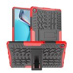 Per OPPO RealMe Pad 10.4 Pneumatico Texture TPU + Caso del tablet PC (rosso)