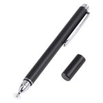 Penna stilo capacibile del dischi in silicone universale (nero)