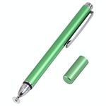 Penna stilo capacitivo del dischi in silicone universale (verde)