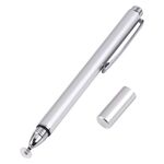 Penna stilo capacitivo per dischi in silicone universale (argento)