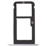 Vassoio della scheda SIM + vassoio della scheda micro SD per ZTE BLADE Z MAX Z982 (argento)