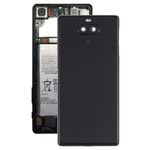 Per Sony Xperia 8 Cover posteriore della batteria con cornice centrale e copriobiettivo della fotocamera (nero)