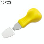 10 PZ Guarda il coperchio posteriore TAPPING COLTELLO OPERCHERO, Stile: Giallo Ampia bocca