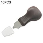 10 PZ Guarda il coperchio posteriore TAPPING COLTELLO OPERCHERO, Stile: Brown Bocca stretta