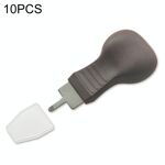 10 PZ Guarda il coperchio posteriore TAPPING COLTELLO OPERCHERO, Stile: Brown Bosco a lama piatta