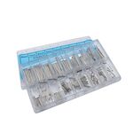 2 set 6-23mm in acciaio inox watch link Pins Cotter Bar (Argento)
