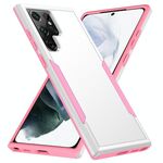 Per Samsung Galaxy S22 Ultra 5G Pioneer Armor Heavy Duty PC + Custodia per telefono TPU (bianco)