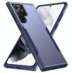 Per Samsung Galaxy S22 Ultra 5G Pioneer Armor Heavy Duty PC + Cassa del telefono TPU (blu)