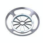 Affissatura in acciaio inox Apple Slicer Divisore di frutta, Colore: 12 tagli (blu)