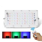 Lampada da esterno ultra-leggera impermeabile da 50W LED RGB con telecomando