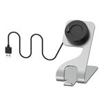 Per Garmin Vivoactive 4 Base di ricarica in metallo magnetico rotabile (grigio)