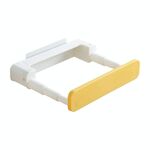 Scaffale per lavabo a retrattile senza punzonatura per galette senza conservazione (giallo bianco)