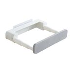Scaffale per lavabo retrattile senza punzonatura low wc senza memoria (grigio bianco)
