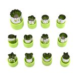0-98 12 IN 1 Cucina in acciaio inox Cutter (verde)