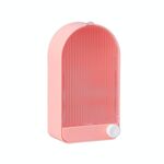 2 pezzi Home Bathroom Bathroom Montaggio da parete Dracco sapone con coperchio (rosa bianco)
