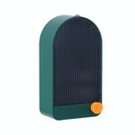 Portasapone con scarico a parete per il bagno di casa con coperchio (verde grigio)