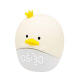 Cartoon Animal LED Smart Slead Orologio da letto Mini Lampada addormentata (Anatra Principe)