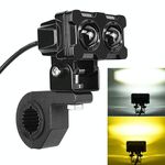 ZH-1583A1 Doppia lampada impermeabile esterna per tallone LED Faro del foglio quadrato Dragon Button