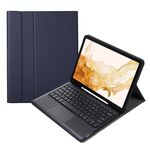 A800B-A custodia in pelle Bluetooth Split Bluetooth con titolare e penna slot e touchpad per Samsung Galaxy Tab S8 + X800 (blu)