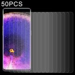 50 PCS 0.26mm Film in vetro temperato 9h 2.5D per OPPO Trova X5