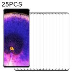 25 PCS 3D curvo bordo a schermo intero in vetro temperato per OPPO Trova X5 (nero)