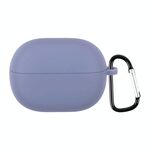 Per Xiaomi Redmi Buds 3 Lite Custodia protettiva per auricolari in silicone con gancio (grigio lavanda)