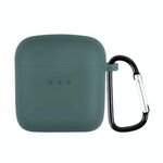 Per AirDopes barca 131 Custodia protettiva per auricolari in silicone con gancio (verde scuro verde)