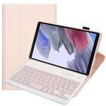 A220 Candy Color TPU TPU Bluetooth Bluetooth Bluetooth Custodia in pelle con staffa per Samsung Galaxy Tab A7 Lite 8.7 T220 / T225 (rosa)