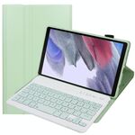 Custodia in pelle Bluetooth Bluetooth Bluetooth a colori Candy A220 con staffa per Samsung Galaxy Tab A7 Lite 8.7 T220 / T225 (verde chiaro)