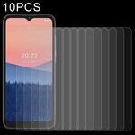 Pellicola di vetro temperato da 10 pezzi da 0,26 mm 9h 2.5D per Nokia C21