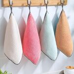 40 pezzi Asciugamano a mano Applegabile Dishcleth Kitchen Schoom Rag Asciugamano antiaderente Asciugamano assorbente (Consegna casuale a colori)