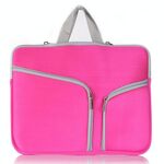 Materiale da immersione T228 Materiale del computer Borsa per computer portatile multi-tasca Pocket Bag, Dimensioni: 17 pollici (rosa)