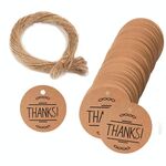 5 borse 100 pz / borsa Tag regalo di carta kraft con corda di canapa da 20 m (L-11)