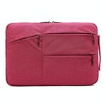 Zipper Tipo Poliestere Business Laptop Liner Bag, Dimensioni: 15.6 pollici (Rose Red)