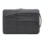 Zipper Tipo Poliestere Business Laptop Liner Bag, Dimensioni: 15.6 pollici (grigio scuro)