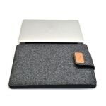 Borsa per laptop in feltro verticale Borsa per laptop per tablet, dimensioni: 15 pollici (grigio scuro)
