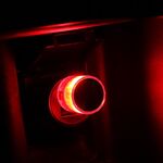 10 pezzi auto decorativa USB Universal LED Atmosphere Lamp, Colore: rosso