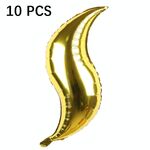 10 PCS a forma di S-Balloon a forma di S Borsa a palloncino di Balloon ondulato Balloon ondulato Balloon Balloon Balloon (Golden)