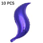 10 PCS 24 pollici a forma di pallone a forma di pesce tail di pesce ondulato Balloon Balloon Balloon Balloon Balloon Balloon (a forma di Purple a 24 pollici)