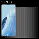 50 PZ 0.26mm YAH 2.5D Pellicola in vetro temperato per OPO Resht / Resht Z 5G / Resht 5G / Resht Lite / Reno8 Lite / F21 Pro 5G / Reno8 ChG / F21s Pro 5G