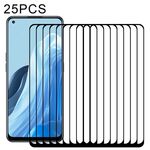 25 PCS Full Glue Cover Pellicola proteggi schermo in vetro temperato per OPPO Reno7 / Reno7 Z 5G / Reno7 5G / Reno7 Lite / Reno8 Lite / F21 Pro 5G / Reno8 4G / F21s Pro 5G