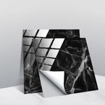 20 pezzi 10cm PVC Crystal Crystal Coperto film Geometric Pattern Mattonelle Adesivo murale (TS227)